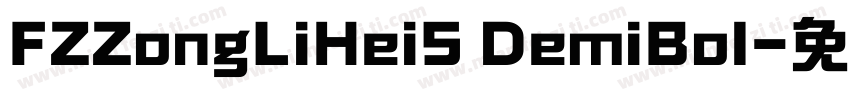 FZZongLiHeiS DemiBol字体转换